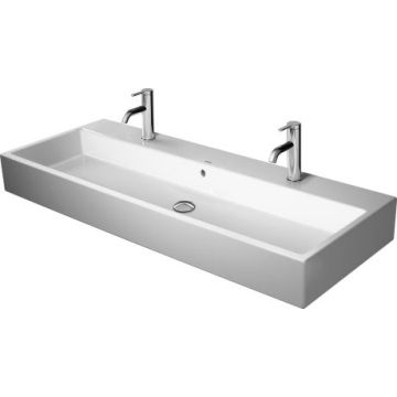 Lavoar dublu Duravit Vero Air 120x47cm, montare pe mobilier, alb