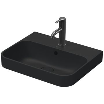 Lavoar Duravit Happy D.2 Plus 50x40cm, montare pe mobilier, Antracit Mat