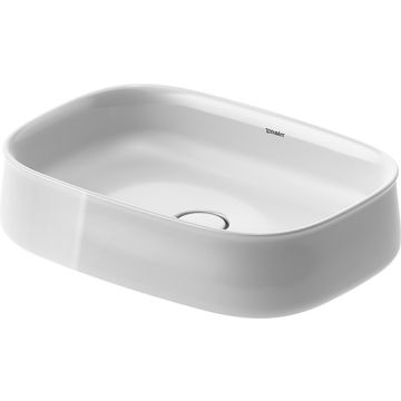 Lavoar Duravit Zencha 55x39cm, montare pe blat, fara orificiu baterie, fara preaplin, DuraCeram, alb
