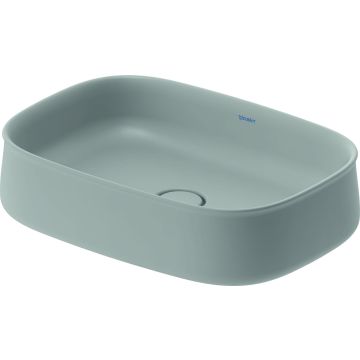 Lavoar Duravit Zencha 55x39cm, montare pe blat, fara orificiu baterie, fara preaplin, DuraCeram, gri