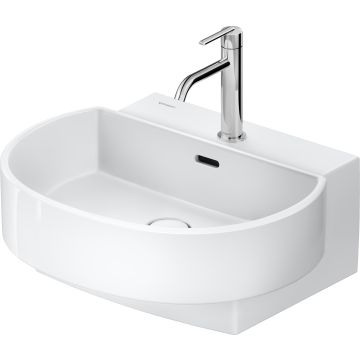 Lavoar Duravit Balcoon 55x48cm, ventil click-clack cu capac ceramic, DuraShield, alb