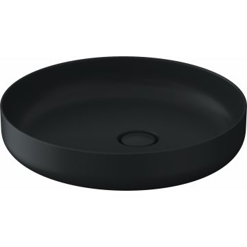 Lavoar Duravit Vitrium 46x46cm, montare pe blat, fara orificiu baterie, fara preaplin, antracit satin mat