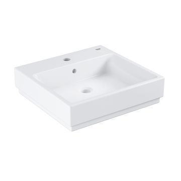Lavoar Grohe Cube Ceramic 50cm, montare pe blat, PureGuard, alb