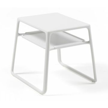 Masuta exterior Nardi Pop 44x39.5cm, h 38.5cm, alb
