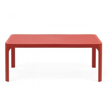 Masuta exterior Nardi Net 60x100cm, h 40cm, rosu corallo