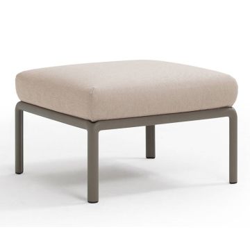 Pouf exterior Nardi Komodo 5, 72x72cm, cadru tortora, perna canvas Sunbrella