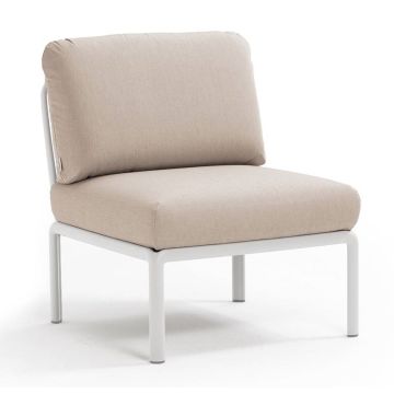 Element central Nardi Komodo 5, 72cm, cadru alb, perne canvas Sunbrella