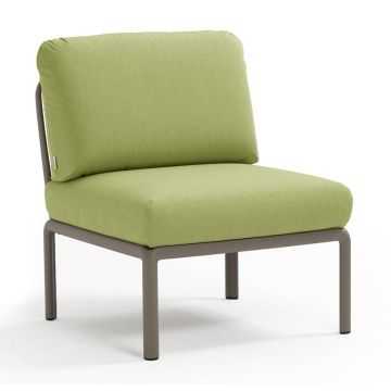 Element central Nardi Komodo 5, 72cm, cadru tortora, perne verde avocado Sunbrella