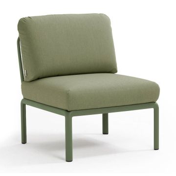 Element central Nardi Komodo 5, 72cm, cadru verde, perne verde giungla Sunbrella