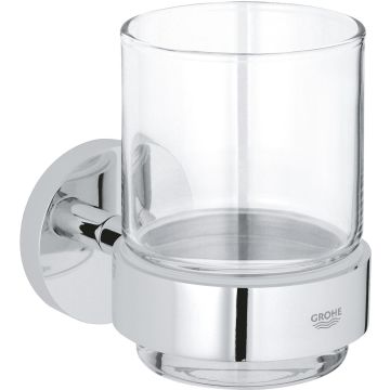 Pahar cu suport de perete Grohe Essentials, crom