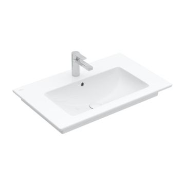 Lavoar Villeroy & Boch Venticello 80x50cm, montare pe mobilier, Alb Alpin