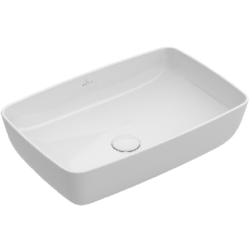 Lavoar tip bol Villeroy & Boch Artis 58x38cm, fara orificiu baterie, fara preaplin, montare pe blat