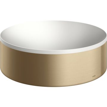 Lavoar tip bol Axor Suite diametru 30cm cu rama metalica design bronz periat