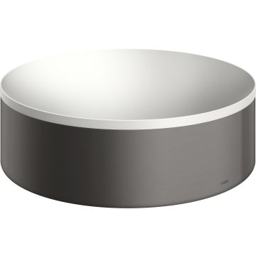 Lavoar tip bol Axor Suite diametru 30cm cu rama metalica design negru periat