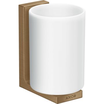 Pahar cu suport de perete Axor Universal bronz periat