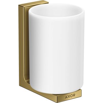 Pahar cu suport de perete Axor Universal auriu