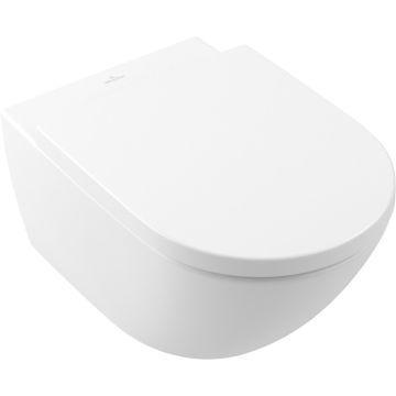 Vas WC suspendat Villeroy & Boch Subway 3.0 CeramicPlus 56x37cm, TwistFlush, alb mat