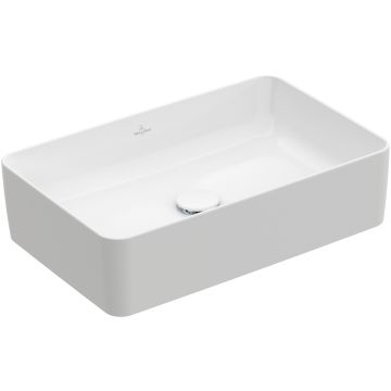 Lavoar tip bol Villeroy & Boch Collaro 56x36cm, fara orificiu baterie, fara preaplin, alb