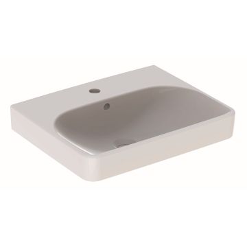Lavoar Geberit Smyle Square 55x44cm, montare pe mobilier, alb