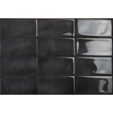 Faianta Iris Be In 10x20cm, 7mm, Black