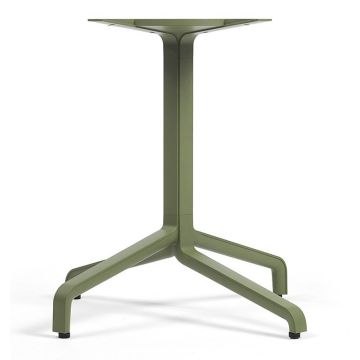 Baza aluminiu pentru masa exterior Nardi Frasca Maxi Fix h 72cm, HPL, verde agave