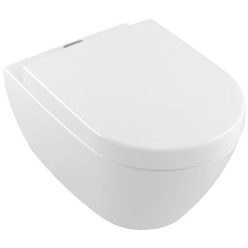 Vas WC suspendat Villeroy & Boch Subway 2.0 ViFresh CeramicPlus56x37cm, DirectFlush si suprafata AntiBac, alb Alpin