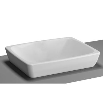 Lavoar tip bol Vitra Metropole 50x40cm, fara orificiu baterie, fara preaplin, montare in blat