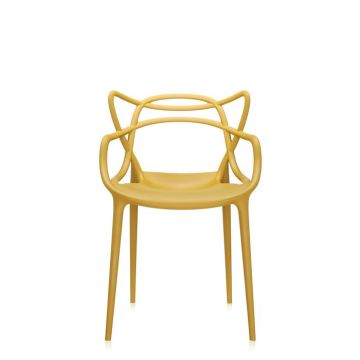 Set 2 scaune Kartell Masters design Philippe Starck & Eugeni Quitllet, mustar