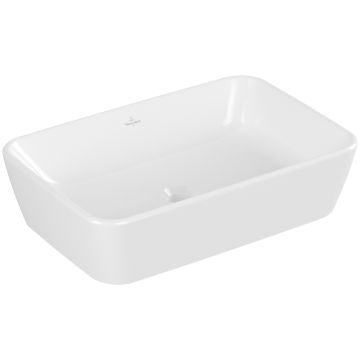 Lavoar rectangular Villeroy & Boch Architectura Ceramic Plus, 60x40.5cm, montare pe blat, Alb Alpin