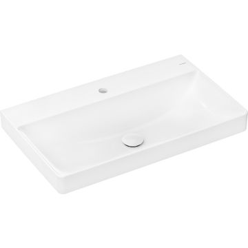 Lavoar Hansgrohe Xelu Q 80x48cm, fara preaplin, montare pe mobilier, SmartClean, alb