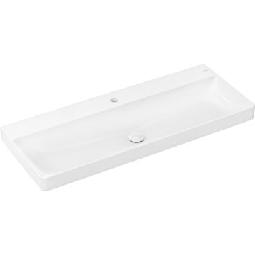 Lavoar Hansgrohe Xelu Q 120x48cm, fara preaplin, montare pe mobilier, SmartClean, alb