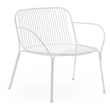 Fotoliu exterior Kartell Hiray design Ludovica & Roberto Palomba, alb