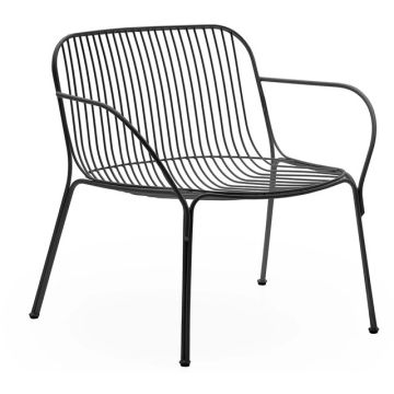 Fotoliu exterior Kartell Hiray design Ludovica & Roberto Palomba, negru