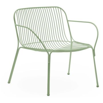 Fotoliu exterior Kartell Hiray design Ludovica & Roberto Palomba, verde salvie