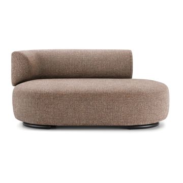 Canapea Kartell K-Waiting design Rodolfo Dordoni, 153cm orientare stanga, Texture Brown
