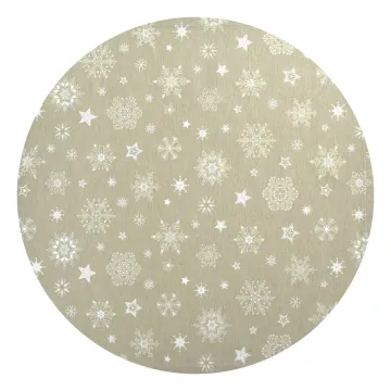 Fata de masa rotunda Sander Cristallo Neve d 170cm, 32 verde jad