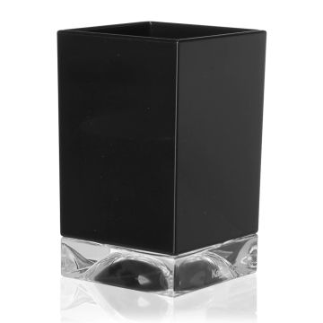 Suport periute dinti Kartell Boxy design Ludovica & Roberto Palomba, negru mat