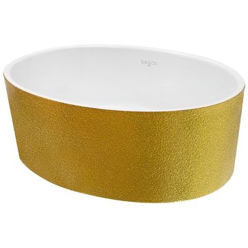 Lavoar tip bol Besco Uniqa Glam 32x46x17cm, Gold