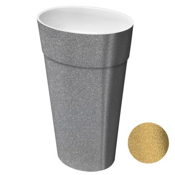 Lavoar free-standing Besco Uniqa Glam 32x46x84cm, Gold