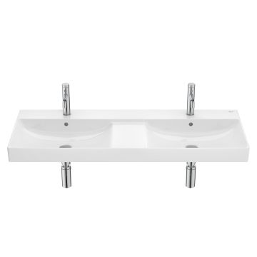 Lavoar dublu Roca Ona 120x46cm, alb