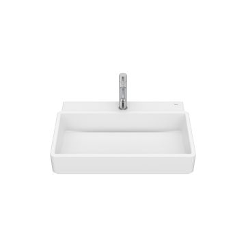Lavoar Roca Tura 60x43cm, fara orificiu preaplin, alb mat