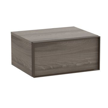 Dulap auxiliar suspendat Roca Inspira cu un sertar, 60cm, maro magnolia