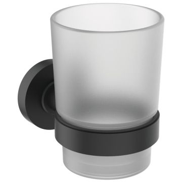 Pahar cu suport Ideal Standard, colectia IOM negru mat