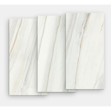 Gresie portelanata FMG Marmi Classici Maxfine 75x37.5cm, 6mm, Bianco Lasa Lucidato