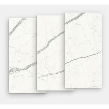 Gresie portelanata FMG Marmi Classici Maxfine 75x37.5cm, 6mm, Bianco Venato Extra Lucidato