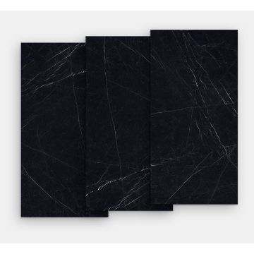 Gresie portelanata FMG Marmi Classici Maxfine 300x150cm, 6mm, Black Marquinia Lucidato