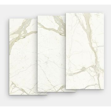 Gresie portelanata FMG Marmi Classici Maxfine 75x37.5cm, 6mm, Calacatta Lucidato