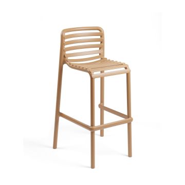 Scaun inalt exterior Nardi Doga Stool, h75cm, cappuccino