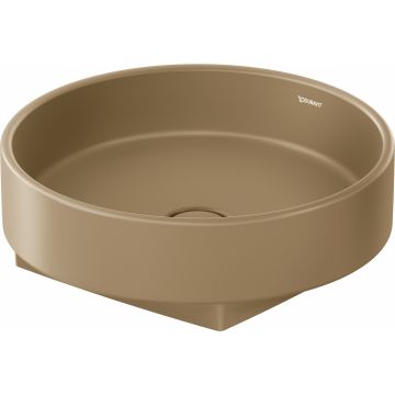 Lavoar tip bol Duravit Balcoon d 45cm, fara orificiu baterie, fara preaplin, DuraShield, terra mat