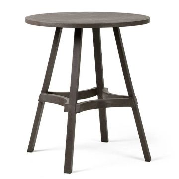 Masa exterior Nardi Combo 70, h75cm, diametru 70cm, maro terra